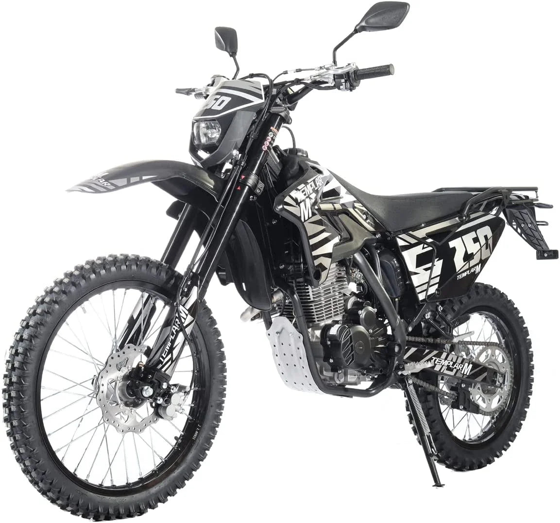 X-Pro Templar M 250cc Gas Dirt Bike with Zongshen Engine 5 Speed Pit Bikes Adult Pitbike, Big 21"/18" Wheels!