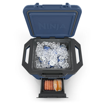 Ninja FrostVault 30qt Hard Cooler with Dry Zone, Ice Chest Cooler, White, FB131WH