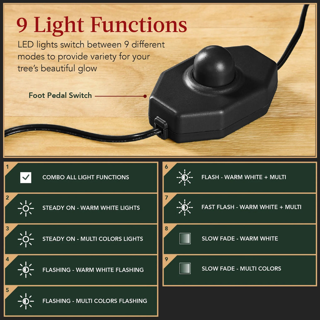 Best Choice Products 4.5ft Pre-Lit Sparse Christmas Tree w/ 100 2-in-1 LED Lights, Cordless Connection, Metal Stand