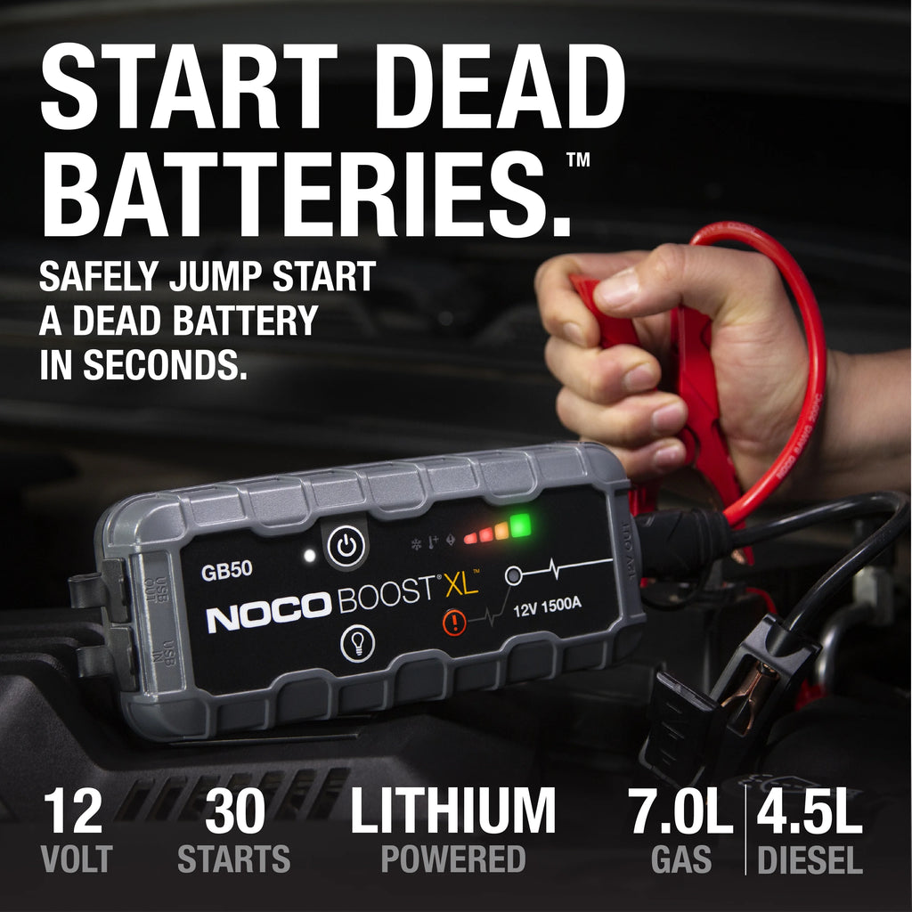 NOCO Boost GB50: 1500A 12V UltraSafe Portable Lithium Jump Starter