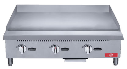 Elite Kitchen Supply 3-Burner 36" Griddle with Liquid Propane Conversion Kit