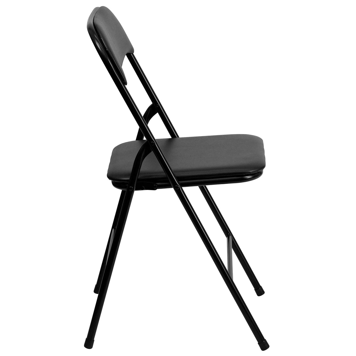 Madison 5-Piece Folding Card Table and Chairs Set, Portable Event Table and Chairs Set, Black