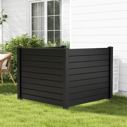 Costway 48"L x 37.5"H Air Conditioner Fence with 3 Ground Stakes