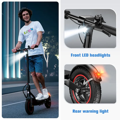 iScooter Electric Scooter Adult, 350W Motor, 21 Miles Long Range, 19 mph & 8.5" Pneumatic tire Folding Commuter Electric Scooter for Adults & Teens, Superior Performance Smart App & Dual Braking