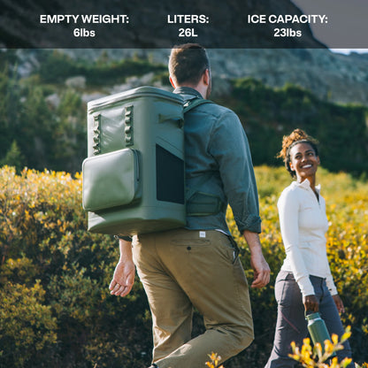 RTIC 48 Can Ultra-Tough Backpack Cooler, Leakproof Cooler, Waterproof Zipper, Navy