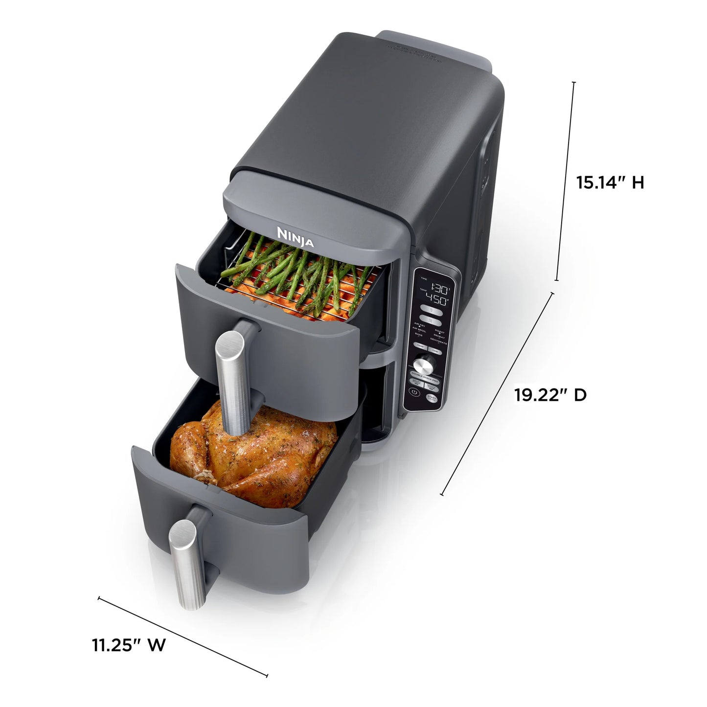 Ninja DoubleStack XL 10 QT 2-Basket Air Fryer