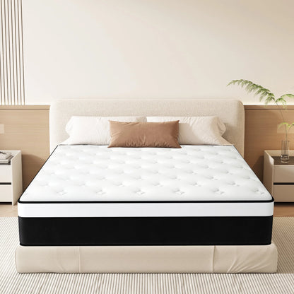 Full Mattress, 14 inch Hybrid Mattress in a Box,Medium Firm