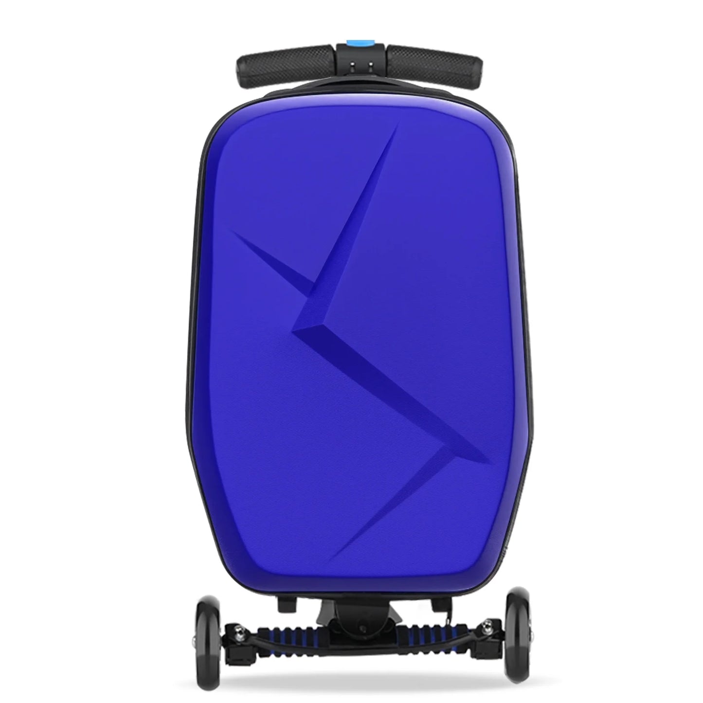 Advwin Scooter Luggage for Kids & Adults, Hardside Ride on Suitcase for Kids Ages 4-15 Multifunctional Lightweight Foldable Carry on Luggage with Wheels Ride on for Children Teenagers, Pink