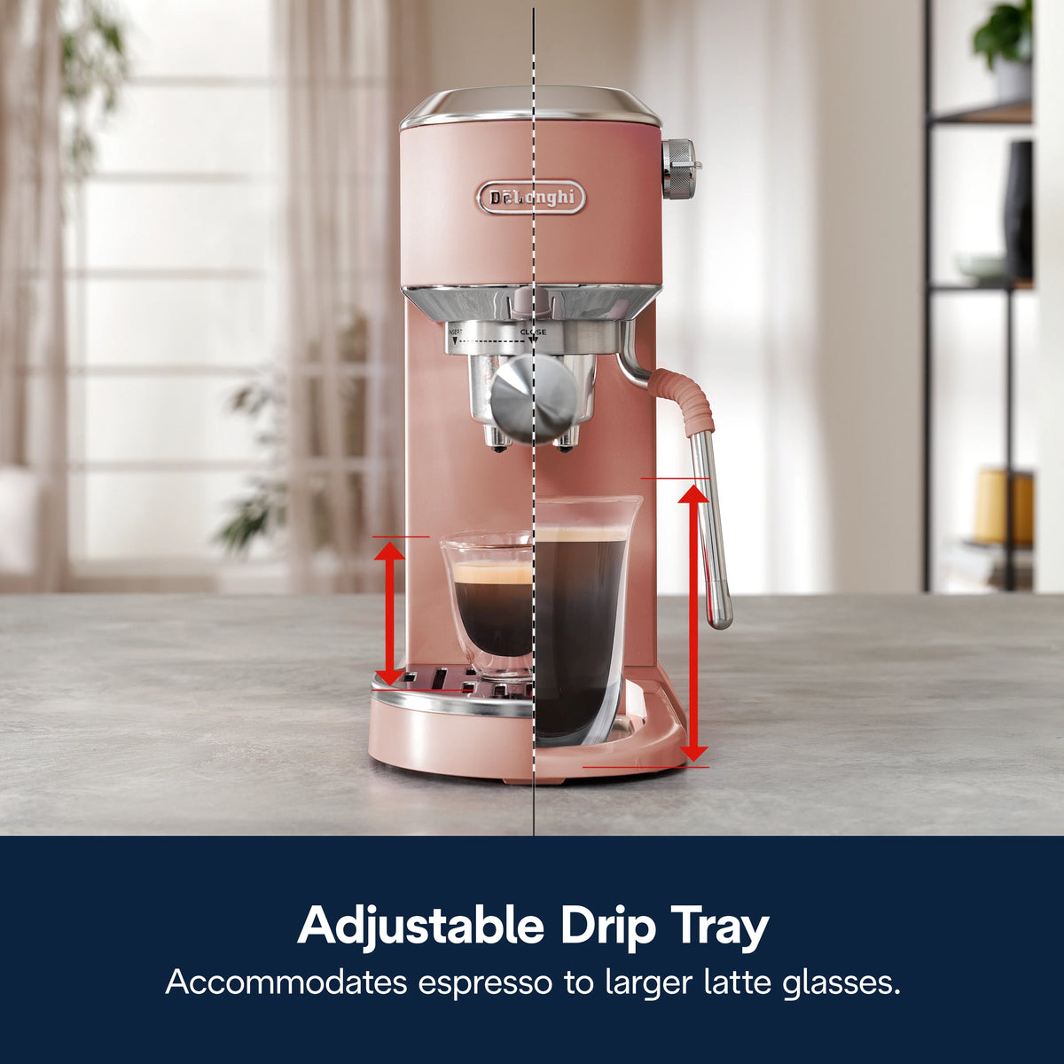 De’Longhi Dedica Duo Espresso Machine, Compact Size with Built in Frother for Latte Art, Brew Espresso, Cold Brew, Lattes & More, Stainless Steel