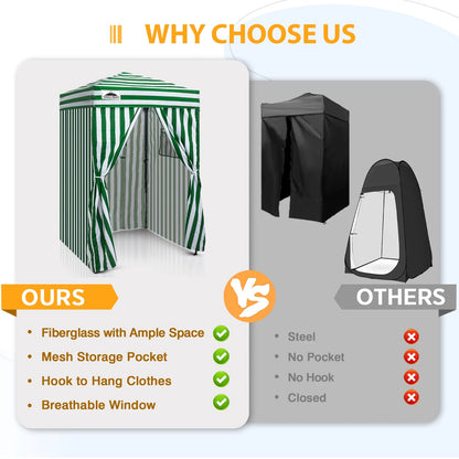 EAGLE PEAK Flex Ultra Compact 4 ft x 4 ft Pop-up Changing Room Canopy, Portable Privacy Cabana