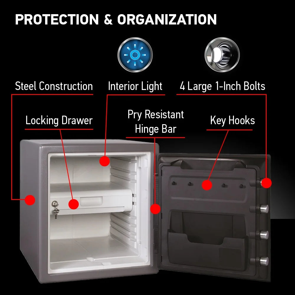 SentrySafe SFW123GDC Fire-Resistant Safe and Water-Resistant Safe with Digital Keypad 1.23 Cu. ft.