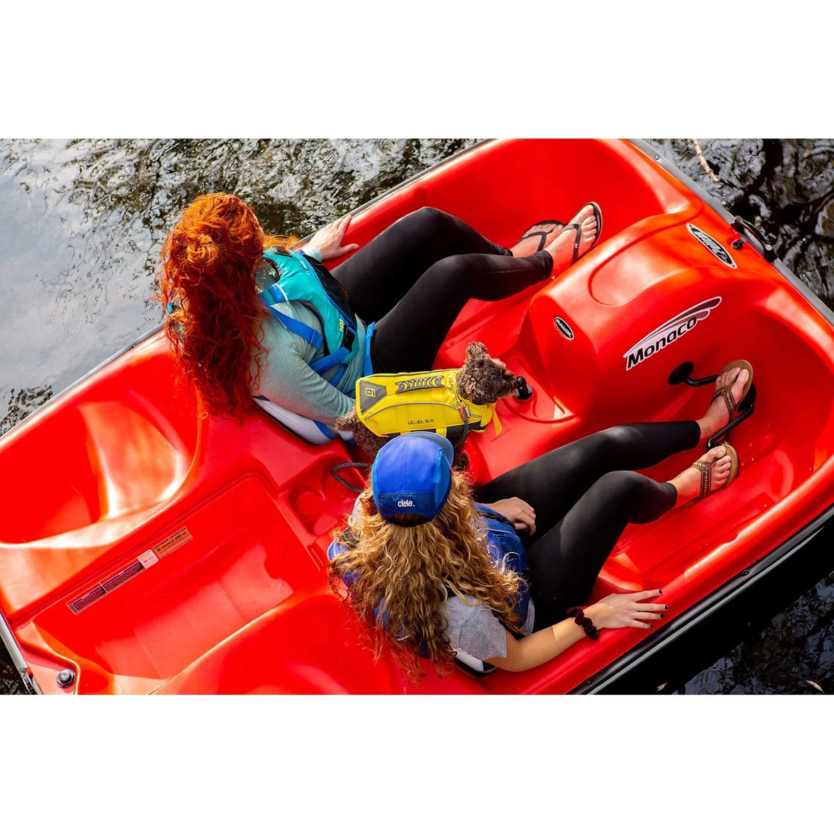 Pelican Sport - PEDAL BOAT MONACO - Adjustable 5 Seat Pedal Boat, Red/White