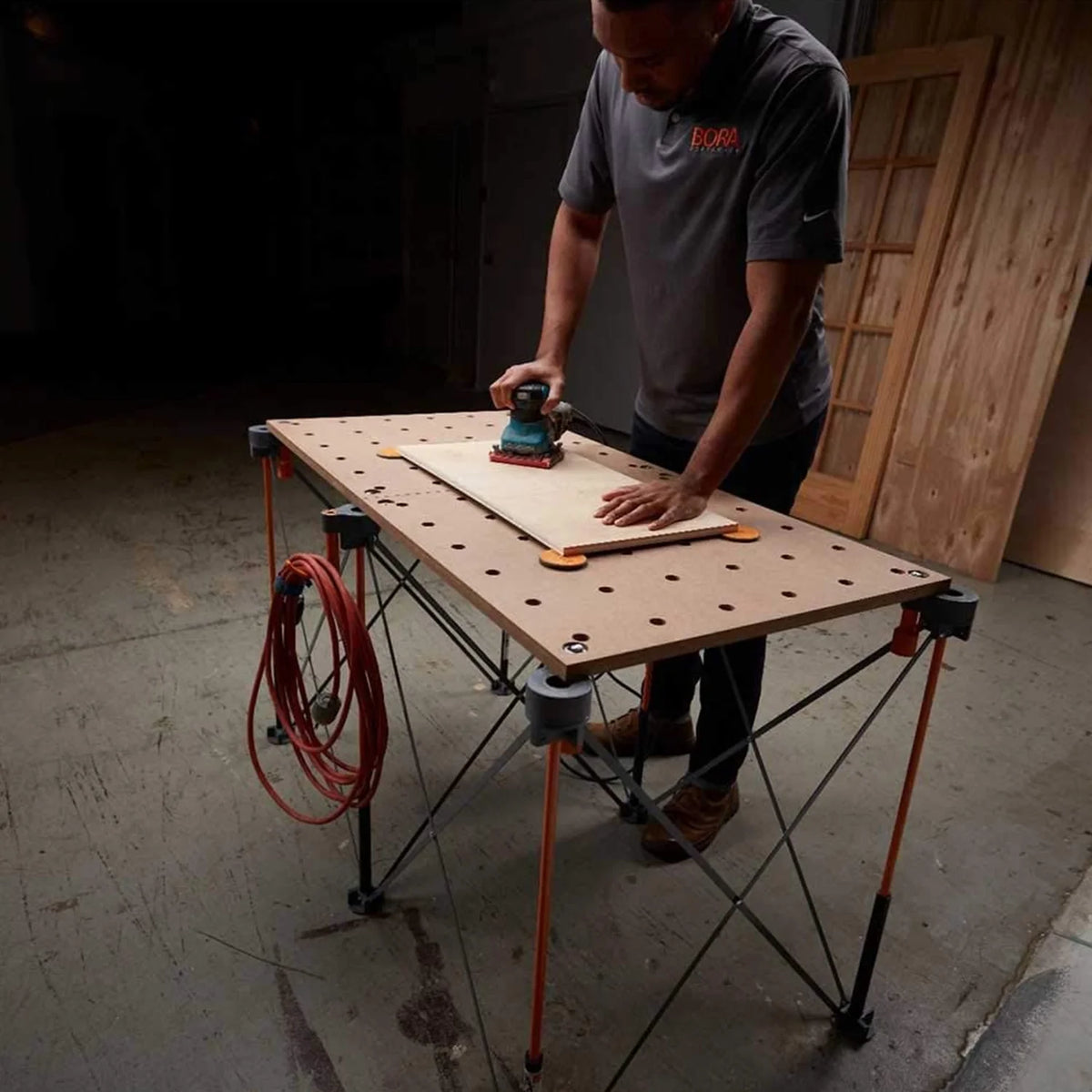 Bora CK22T Centipede Workbench Work Stand Saw Horse Tabletop with Dog Holes