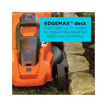 BLACK+DECKER 40V MAX* Cordless Lawn Mower with Battery and Charger Included, (CM2043C)
