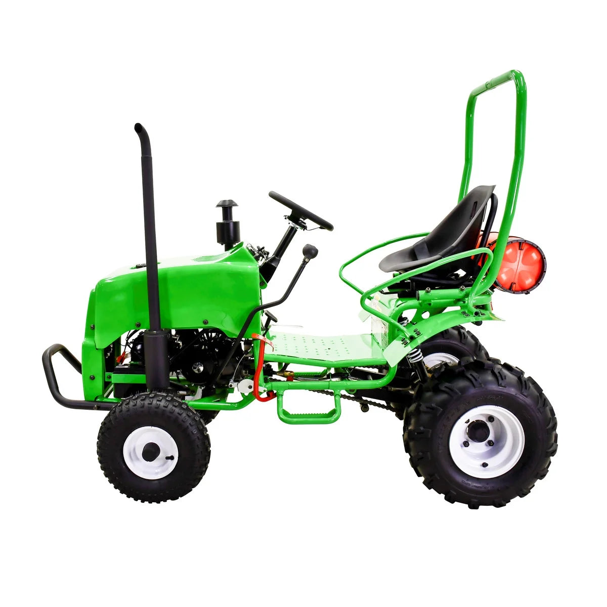 Massimo Mini Tractor 110cc 2WD Gas Go Kart �C Kids & Youth Ride-On Utility Vehicle �C Green