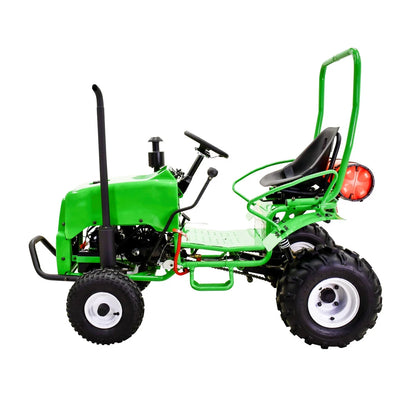 Massimo Mini Tractor 110cc 2WD Gas Go Kart �C Kids & Youth Ride-On Utility Vehicle �C Green