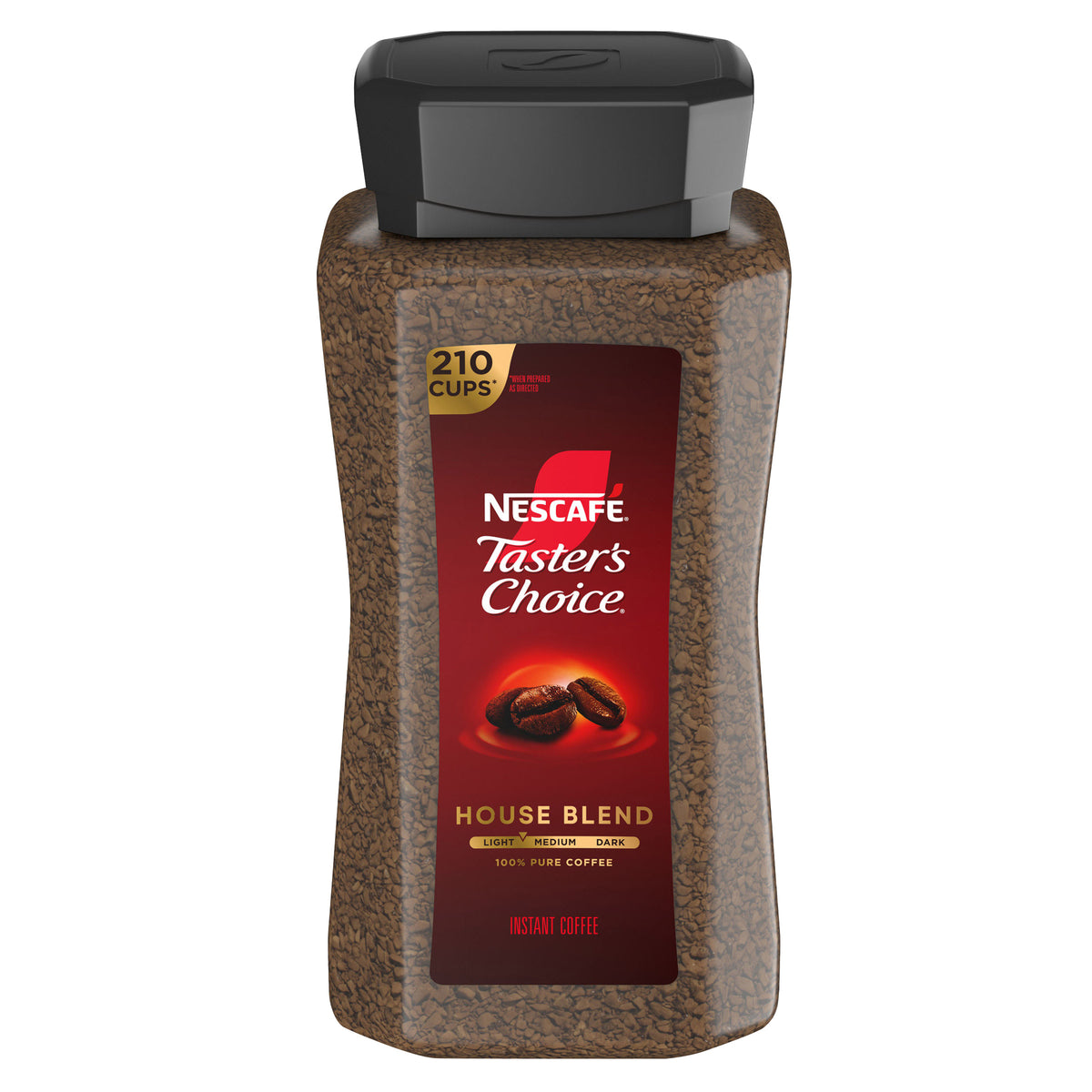 NESCAFE Taster's Choice Instant Coffee, House Blend, Light-Medium Roast,14 oz