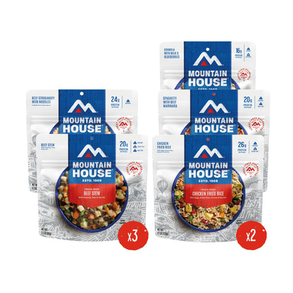 Mountain House Classic Bucket, Freeze-Dried Backpacking & Camping Food, 24 Servings