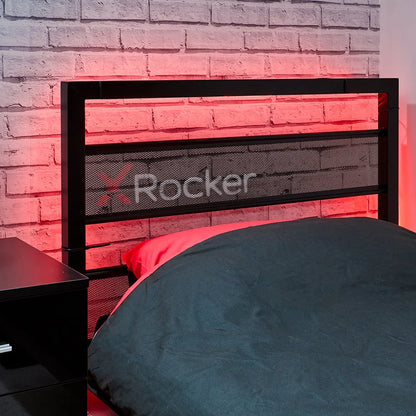 X Rocker Basecamp Gaming Bed Frame with Storage, Black, Twin, Childre, Teen, 42.8" H