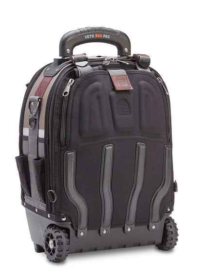 VETO Waterproof Tool Bags with Wheels, Polypropylene Plastic Black