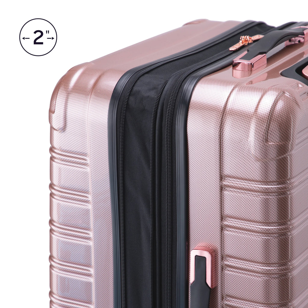 iFLY Hardside Fibertech 3.0 2 Piece Set, 20" Carry-on and 28" Checked Luggage, Gadget Gray