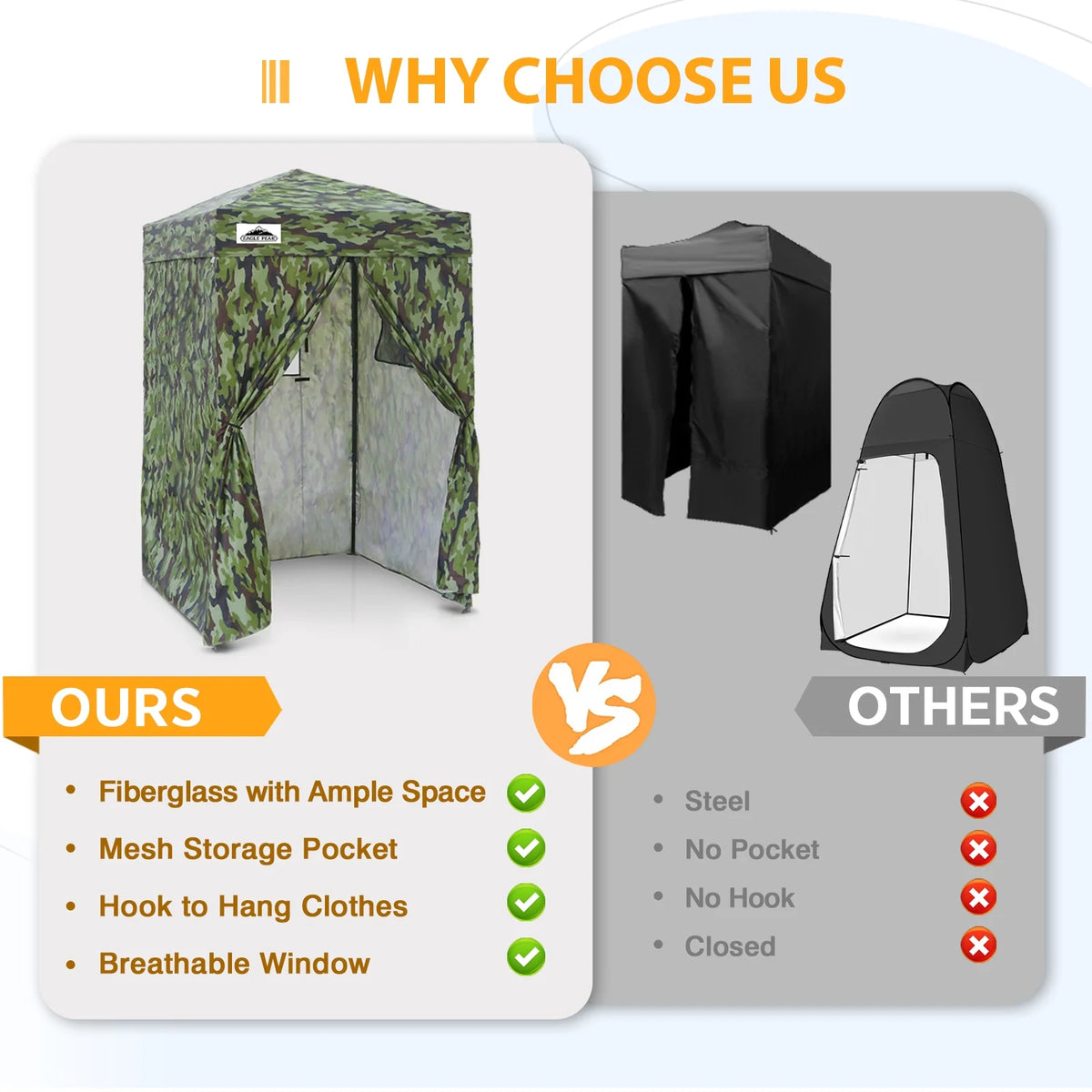 EAGLE PEAK Flex Ultra Compact 4 ft x 4 ft Pop-up Changing Room Canopy, Portable Privacy Cabana