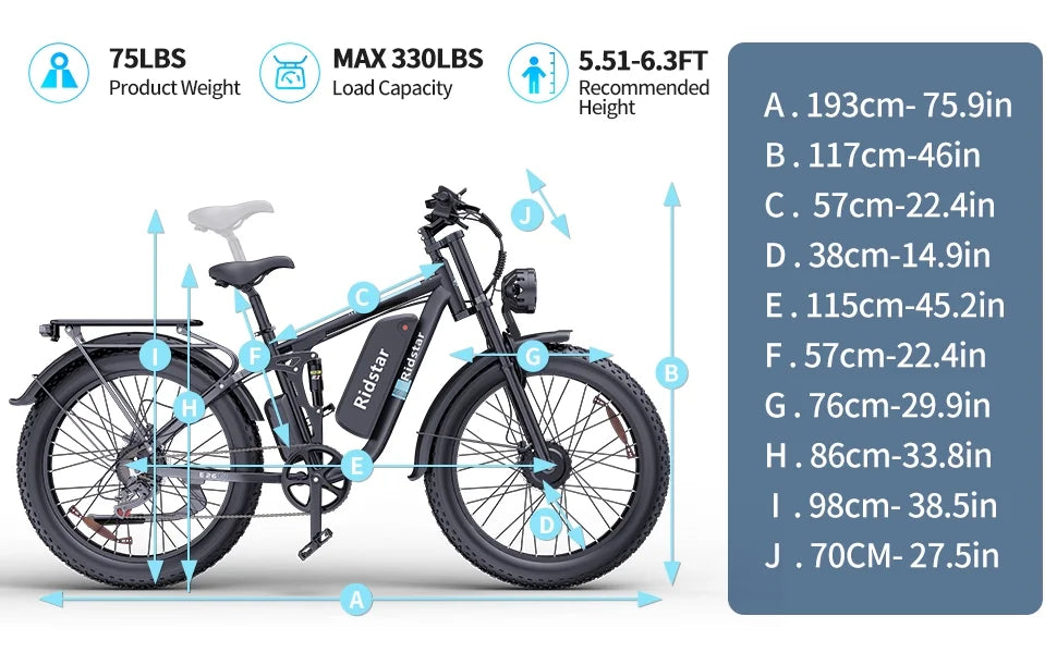 Dual Motor PEAK 3000W Electric Bike for Adults,31mph 48V 23Ah Electric Bicycle,26" Fat Tire Mountain Bike UL2849