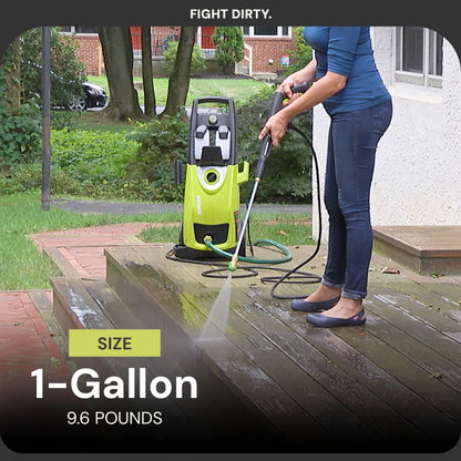 Sun Joe Electric Pressure Washer with Wheels and 3 Pack Pressure Washer Cleaner