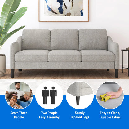 Mainstays Westley Swoop Arm Sofa, Burnt Orange