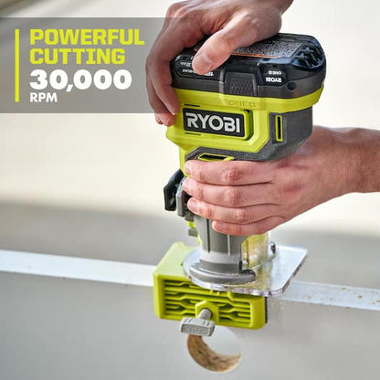 ONE+ 18V Cordless 2-Tool Combo Kit with Compact Fixed Base Router and 5 in. Random Orbit Sander (Tools Only)