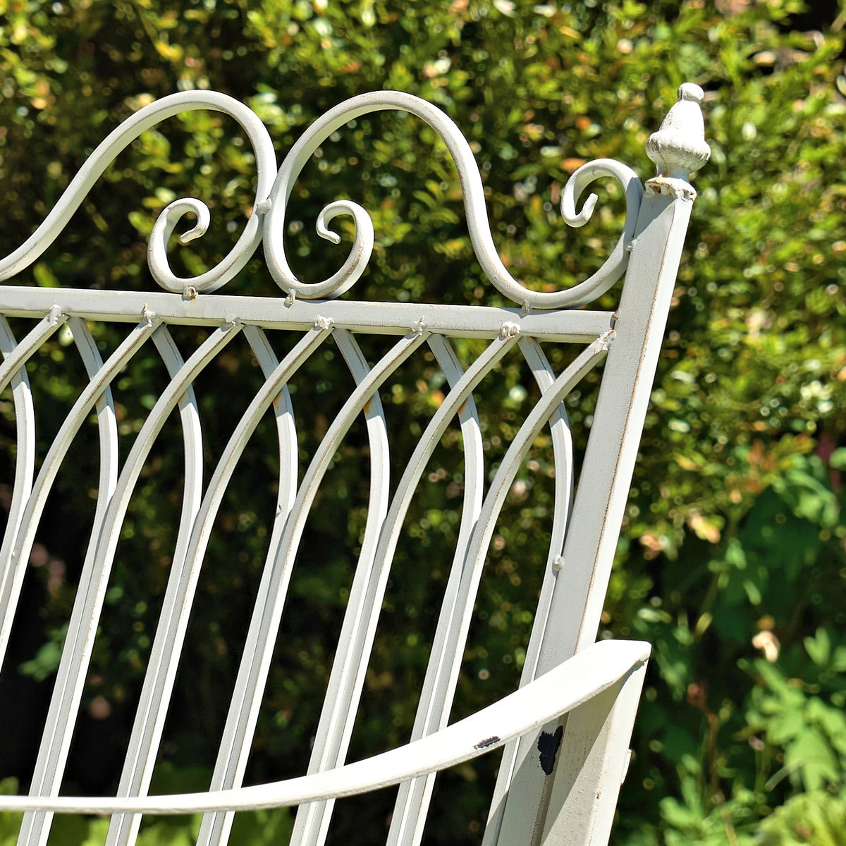 Outdoor Metal Rocking Arm Chair/Bench (Bench, Bronze)