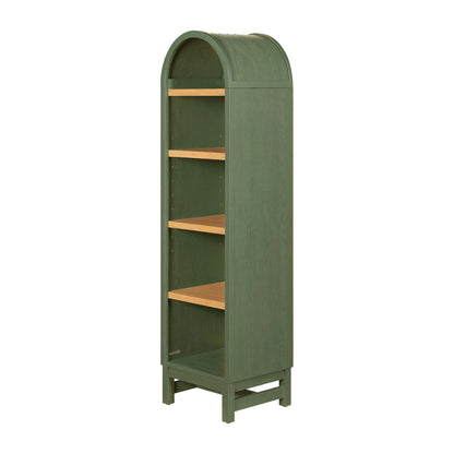 Better Homes & Gardens Juliet Narrow Arch Bookcase, Rich Black and Light Honey