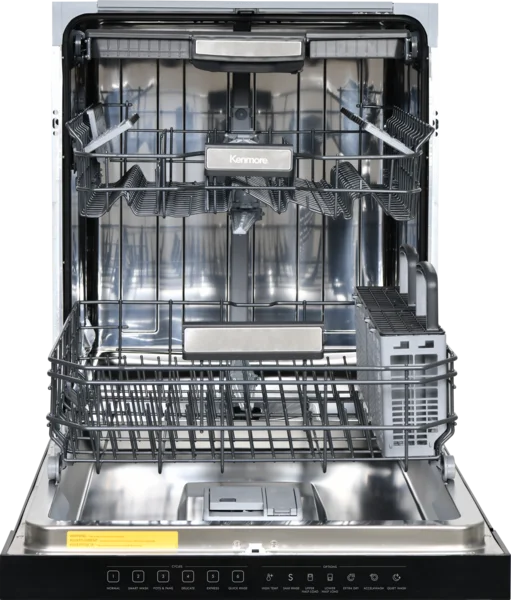 Kenmore 24�?Built-In-Dishwasher w/ 3rd Rack & Turbo Dry-SS Pocket handle