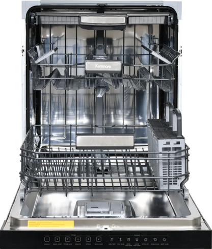 Kenmore 24�?Built-In-Dishwasher w/ 3rd Rack & Turbo Dry-SS Pocket handle