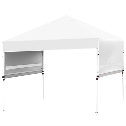 Patiojoy 10x17ft Pop up Canopy  3 Height Adjustment Folding Tent with Roller Bag White
