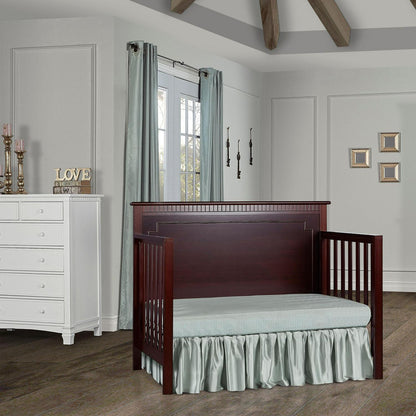Dream On Me Morgan 5-in-1 Convertible Crib. Cherry