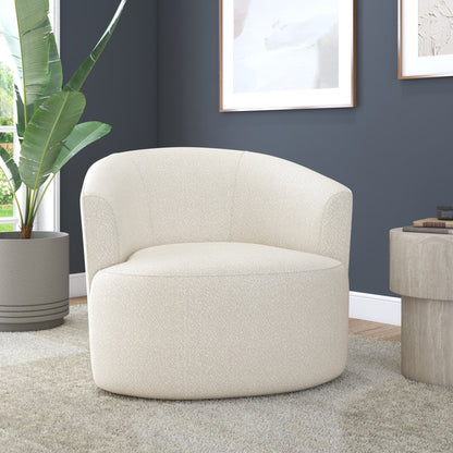 Mainstays Boucle Swivel Accent Chair, Taupe
