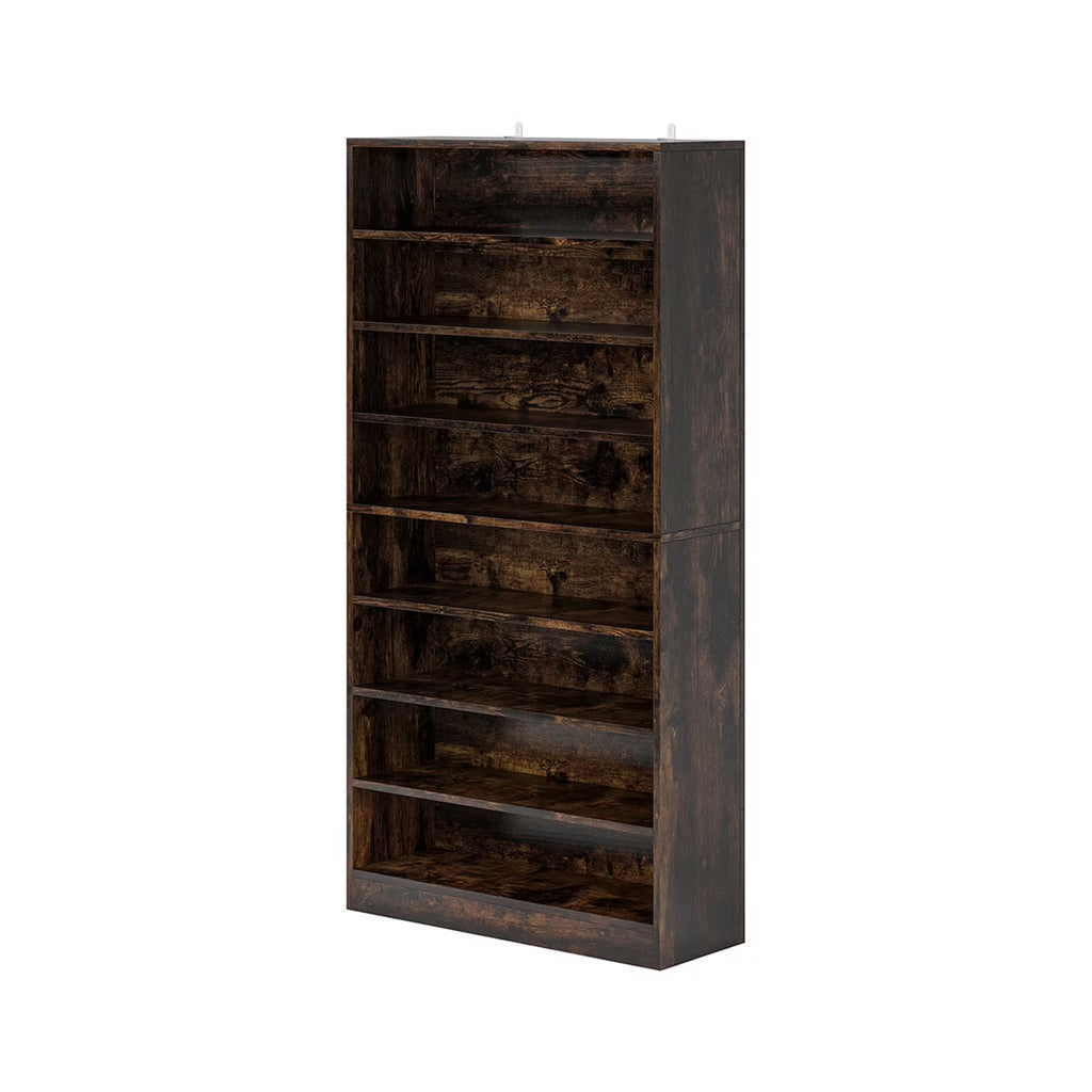 Hommoo Modern Wood Freestanding Shoe Cabinet, 8 Tiers 40-45 Pairs Shoe Storage Rack Organizer for Entryway, Gray