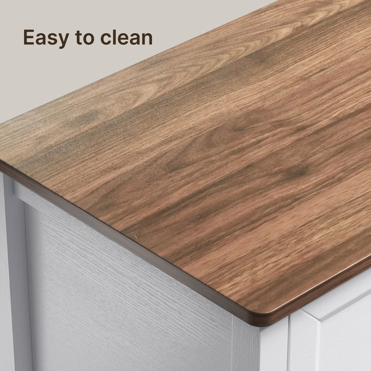 White Dresser, Lofka 6 Drawer Dresser for Bedroom, Chests of Drawers for Living Room, White?? Brown