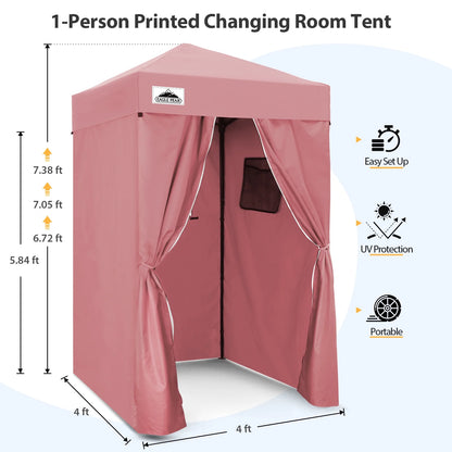 EAGLE PEAK Flex Ultra Compact 4 ft x 4 ft Pop-up Changing Room Canopy, Portable Privacy Cabana
