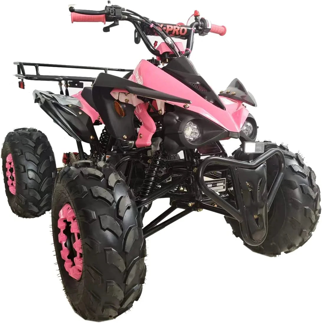 X-Pro Brand New Blast 125cc ATV with Automatic Transmission Reverse LED Headlights Big 19"/18" Tires