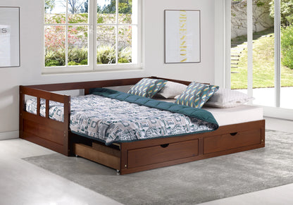 Melody Twin to King Extendable Day Bed with Storage White