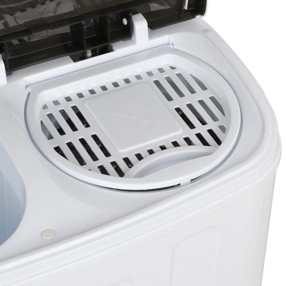 Compact Mini Twin Tub Washing Machine Portable 13lbs Laundry Washer and Dryer
