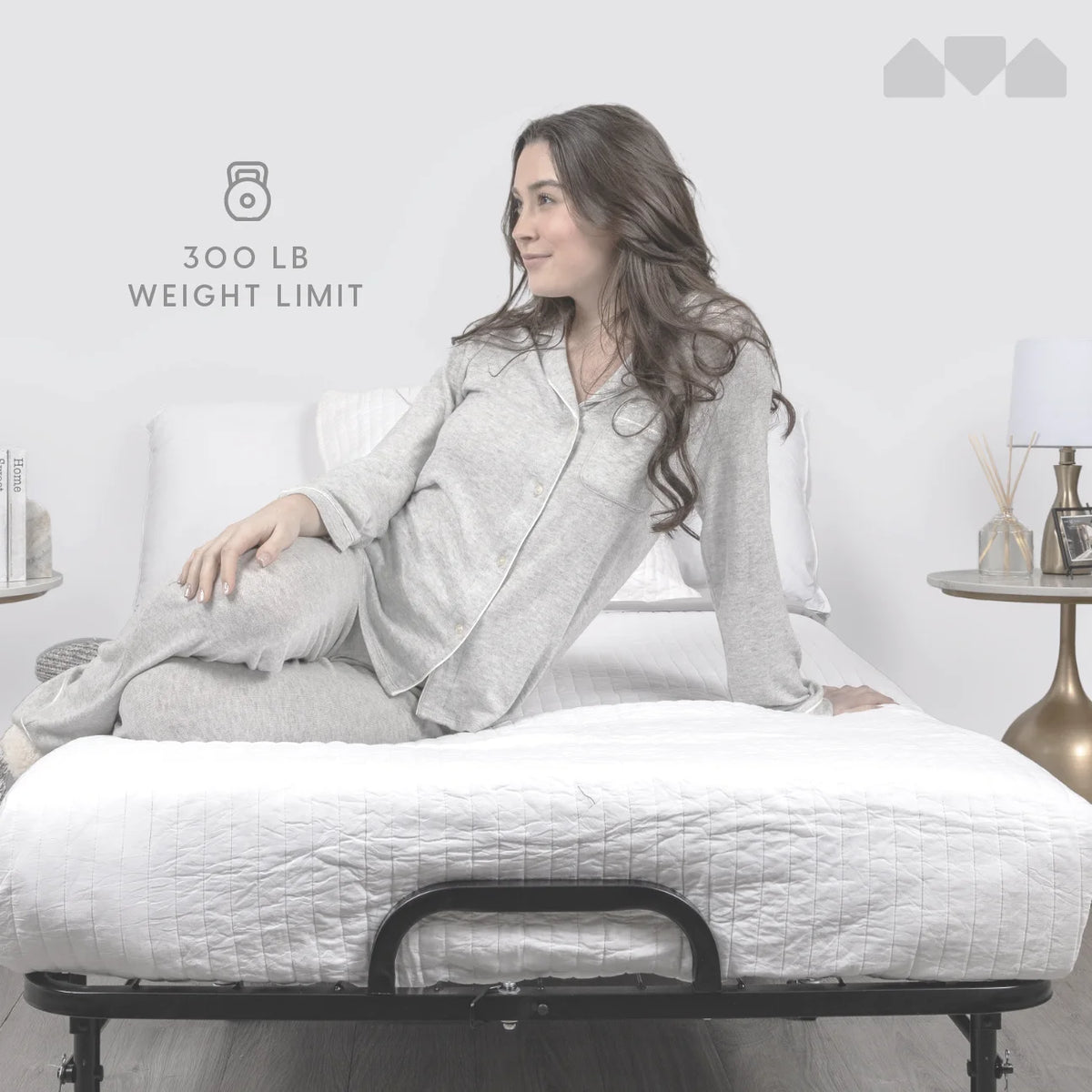 Milliard Twin Steel Folding Bed with Luxurious Memory Foam