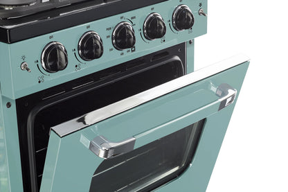 Unique Classic Retro 24" 2.9 cu/ft Freestanding Gas Range with Convection Oven and Sealed Burners