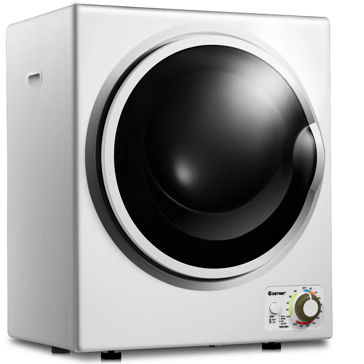 Costway Electric Tumble Compact Cloth Dryer Stainless Steel Wall Mounted 1.5 cu .ft.