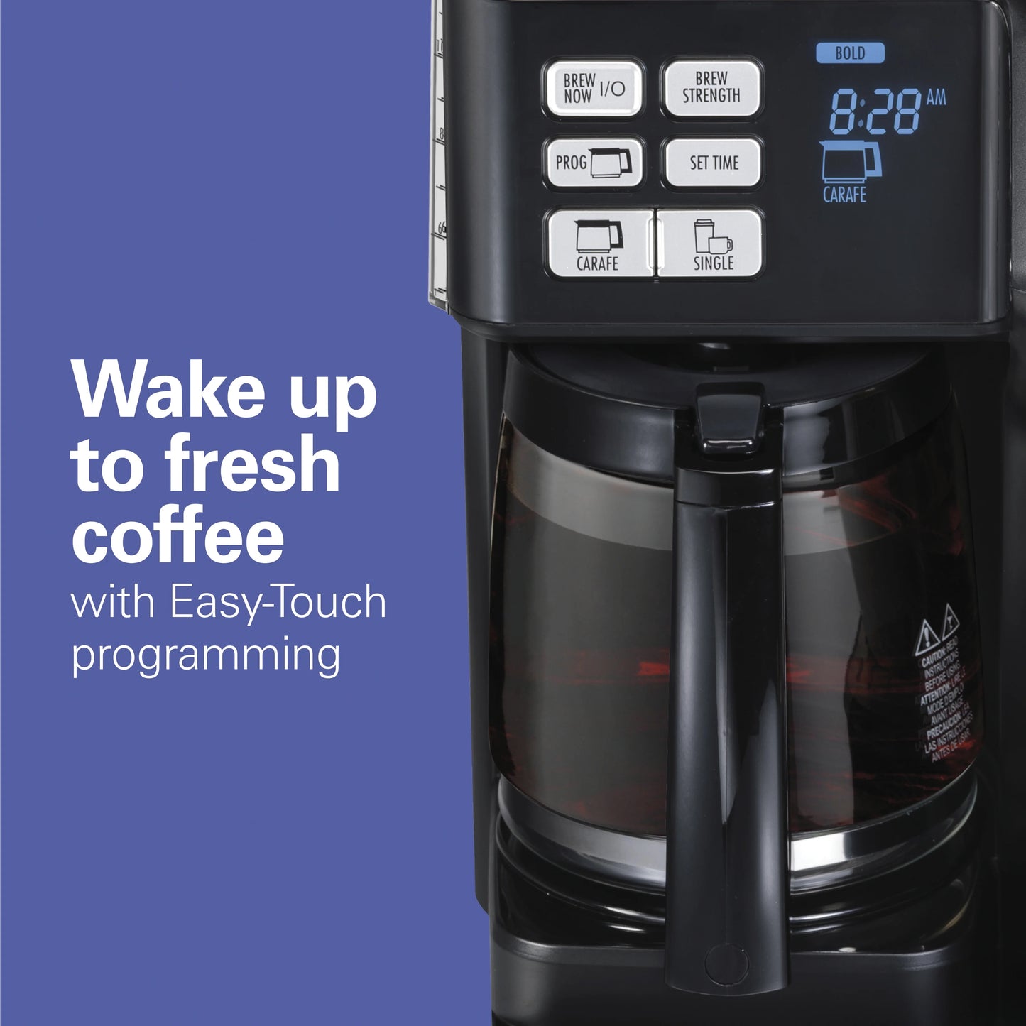 Hamilton Beach FlexBrew Coffee Maker, K Cup Pod Compatible Single Serve Coffee Maker & 12-Cup Coffee Pot, Black