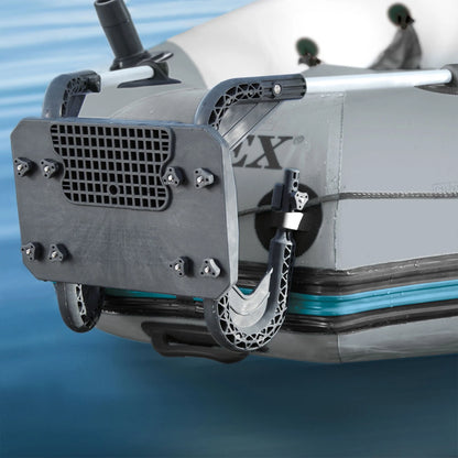 Intex Excursion 5 Person Inflatable Fishing Boat with Composite Motor Mount