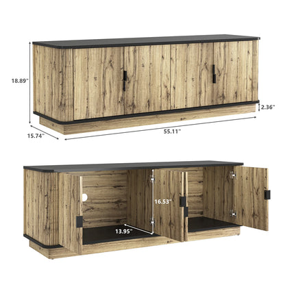 TV Stand, Modern Entertainment Center for TVs Up to 75 inch