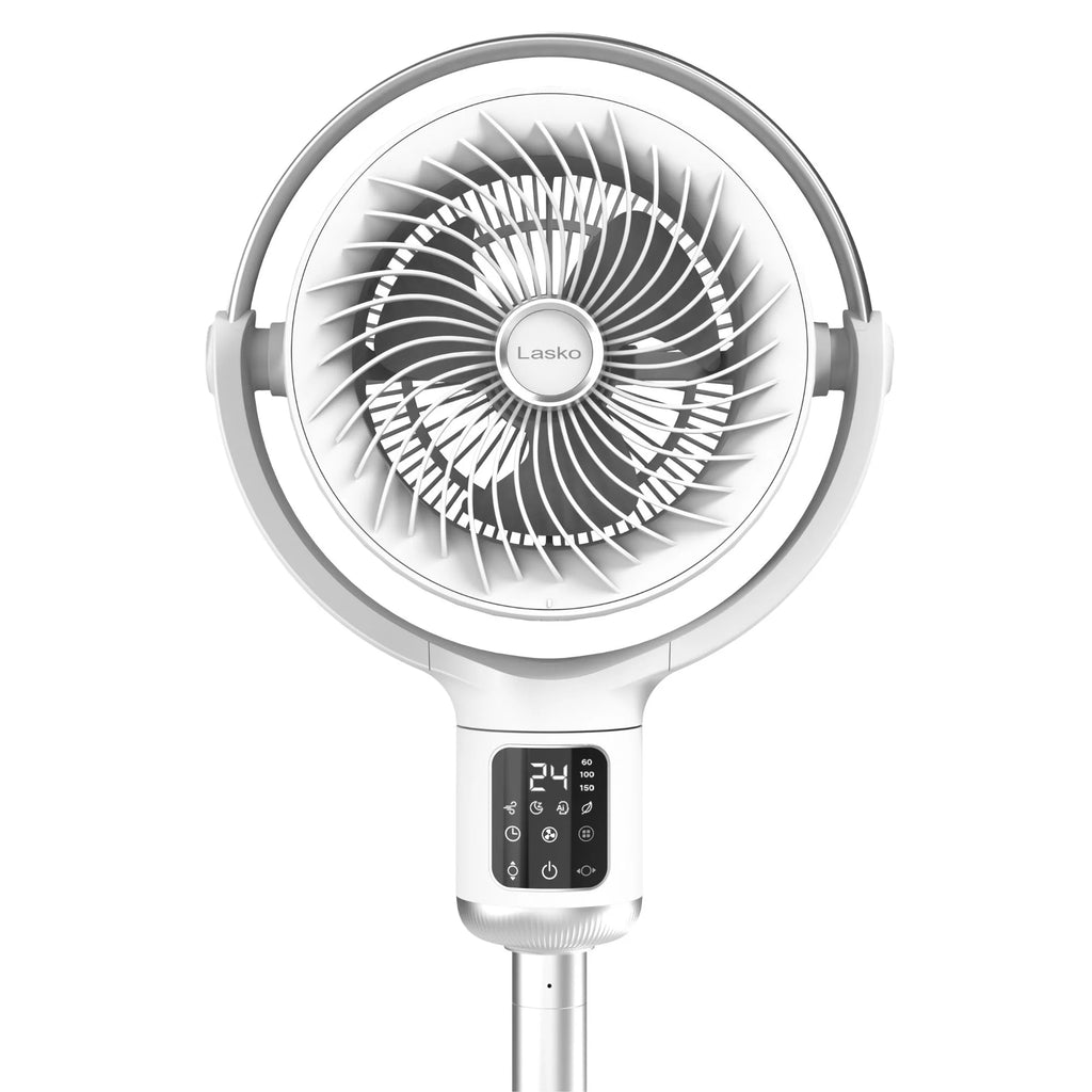 Lasko Whirlwind 7�� 24-Speed Orbital Motion 25ft/s Airflow Remote Control Pedestal Fan, APDC301